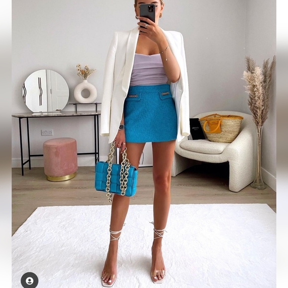 ZARA * BLAZER WHITE Size L tuxedo - Picture 9 of 16